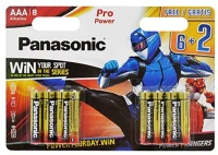 Panasonic LR03PPG/8BW-6+2F-PR PANASONIC PRO POWER tartós elem (AAA, LR03PPG/8BW, 1.5V, alkáli) 8db / csomag