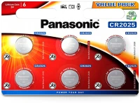 Panasonic PN0013 Cr2025 lithium gombelem - 3v - 6 db/csomag kép