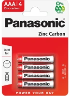 Panasonic r03r-4bp Mikro elem panasonic red zinc aaa 1.5v cink-mangán 4 db-os