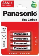 Panasonic R03RZ-4BP Elem (aaa, 1.5v, cink-karbon) 4db / csomag kép