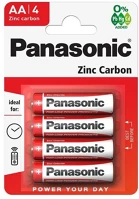 Panasonic R6R-4BP / R6RZ/4BP Elem (aa, r6r, 1.5v, cink-karbon) 4db / csomag kép