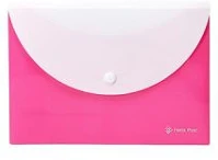 Panta plast COR_INP0410008813 Irattartó tasak, a5, pp, patentos, két zsebes, neon pink kép