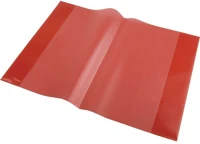 Panta plast INP0302005105ROB Füzet- és könyvborító, a5, pp, 80 mikron, narancsos felület, piros k kép