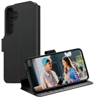 Panzerglass 3801 care wallet tok álló, bőr hatású flip, kameravédő, fekete kép