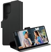 Panzerglass CRRFEWLG38488 care wallet tok álló, bőr hatású flip, kameravédő, fekete kép