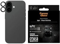 Panzerglass PG53111 Iphone 17  hoops ceramic ii kameravédő üveg 9h + segédkeret fekete kép
