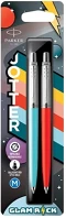 Parker 07.02955 Golyóstoll  royal jotter glam rock 70 kék/piros ezüst klipsz 2 darabos kép