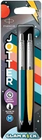 Parker 07.0295503 Golyóstoll  royal jotter glam rock 70 kék/sárga ezüst klipsz 2 darabos kép
