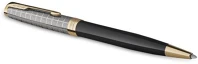 Parker 2119787 golyóstoll, 1 mm, metál fekete tolltest, arany klip, parker 