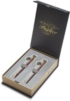 Parker 7030288007 Golyóstoll+töltőtoll burgundi vörös test, burgundi vörös klipsz kép