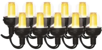 Party 10 Led fényfüzér – 10×  égő, 4,5 m, kültérre és beltérre, vintage kép