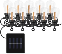 Party DCPV02 Led lánc napelemmel - 10x  égő, 5 m, kültéri és beltér, vintage kép