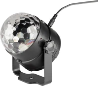 Party DL80R lámpa, rgb led, 80 mm átmérő, álló vagy körbe forgó fényeffekt kép