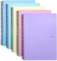 Pastelini 01.08559 Spirálfüzet vonalas  a/4 60 lapos vegyes színekben kép