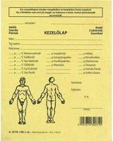 Pátria A3510-148 Nyomtatvány fizikoterápia kezelőlap  118x150mm kép