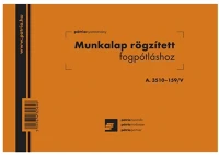 Pátria A.3510-159 Munkalap rögzített fogpótláshoz  a5, fekvő kép