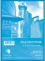 Pátria PAT311-3091 Önátírótömb a/4 50x2 lap vegykezelt silverball kép