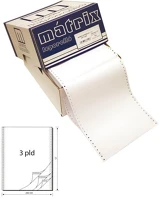 Pátria PPP1031-2360 Leporelló matrix 240x12 coll 3 példányos 6 collonként perforált 600 garn./doboz kép