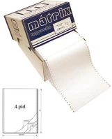 Pátria PPP1031-2460 Leporelló matrix 240x12 coll 4 példányos 6 collonként perforált 450 garn./doboz kép