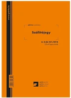 Pátria 25X4 Szállítójegy tömb 25x4 lapos b/5 kép