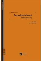 Pátria ANYAGKIVÉTELEZÉSI KERETUTALVÁNY 25X3 Anyagkivételezési keretutalvány 25x3 lapos tömb a/4 álló kép