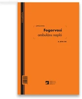 Pátria PATA_3510-154 Fogorvosi ambuláns napló 250 lapos könyv a/4 álló kép