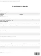 Pátria PATA_3510-274 Orvosi látlelet és vélemény szabadlap a/4 négyoldalas kép