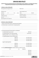 Pátria PATA_3510-90 Orvosi beutaló az nrszh szakértői bizottságához a/4 négyoldalas kép