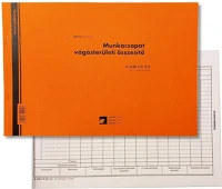 Pátria PATA_ERDO_214-2_V Munkacsapat összesítő 25x3 lapos tömb a/4 fekvő kép