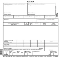 Pátria PATB_10-06_V_S_PM Számla egy számlaértékkel szállítólevél 5 lapos garn. a/5 álló kép