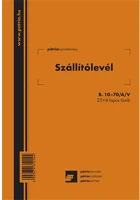 Pátria PATB_10-70_A_V_S Szállítólevél 25x4 lapos tömb a/5 álló kép