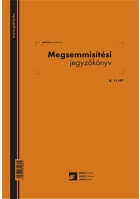 Pátria PATB_11-97 Megsemmisítési jegyzőkönyv 25 lapos tömb a/4 álló kép