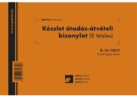 Pátria PATB_12-122_V Készlet átadási-átvételi bizonylat 8 tételes 25x4 lapos tömb a/5 fekvő kép