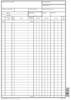 Pátria PATB_12-152 Raktári nyilvántartó lap (fejlap) nagy a/4 álló kép