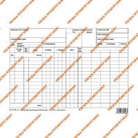 Pátria PATB_12-158 Készletnyilvántartó lap (mennyiségi adatokkal, utóoszlopos) a/4 fekvő kép