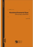 Pátria PATB_12-177 Készletnyilvántartó füzet 26 lapos a/4 álló kép