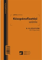 Pátria PATB_13-373_C_V_PM Készpénzfizetési számla 50x2 lapos tömb a/5 álló kép