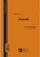 Pátria PATB_13-374_V_PM Számla 50x3 lapos tömb a/5 álló kép