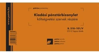 Pátria PATB_318-101_V Kiadási pénztárbizonylat költségvetési 25x2 lapos tömb 203x102 mm kép
