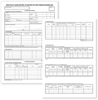 Pátria PATB_7300-261_UJ Külföldi kiküldetési utasítás és költségelszámolás szabadlap a/4 kép