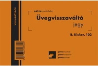 Pátria PATB_KISKER_103 Üvegvisszaváltó jegy 100 lapos tömb 105x70 mm kép