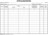 Pátria PATB_TM_12 Útnyilvántartó 50 lapos tömb a/5 fekvő kép