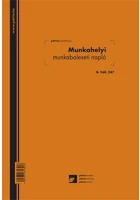 Pátria PATB_VALL_347 Munkahelyi munkabaleseti napló 24 lapos füzet a/4 álló kép
