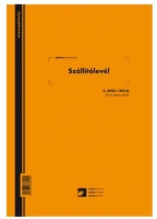 Pátria PATC_0243-102_2015 Szállítólevél 50x2 lapos tömb a/5 álló kép