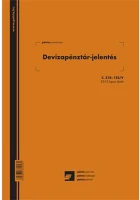 Pátria PATC_318-123_V Deviza pénztárjelentés 25x2 lapos tömb a/4 álló kép