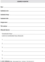 Pátria PATC_3341-49_BETET Egészségügyi könyv - betétlap 115x160 mm kép