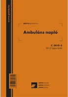 Pátria PATC_3410-5 Ambuláns napló 50x2 lapos tömb a/5 álló kép