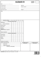 Pátria PATC_5230-182 Előadói ív szabadlap a/4 négyoldalas kép