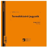 Pátria PATD_MG_3-12_V Termékkísérő jegyzék 25x4 lapos tömb kép