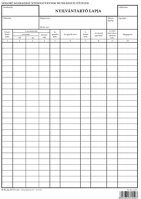 Pátria PATD_SZNY_13-77 Szigorú számadású nyomtatványok munkahelyi (tételes) nyilvántartó kép